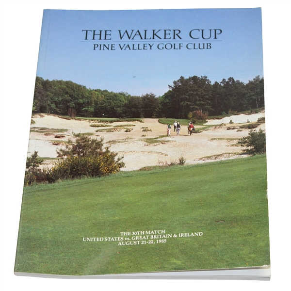 1985 Walker Cup at Pine Valley Golf Club Program