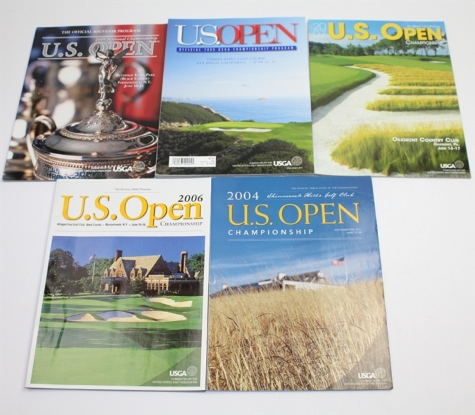 Lot of Eleven US Open Championship Programs - Different Years
