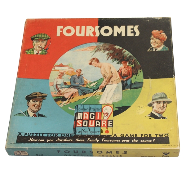 1934 Foursomes Magic Square Game - Einson-Freeman