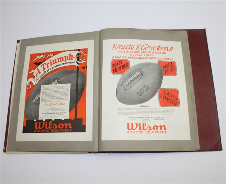 1927 Wilson 'Dominant Advertising'  Golf/Sports Equipment Portfolio - ONE OF A KIND TREASURE 