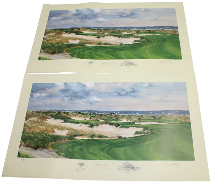 Lot of Two Ltd Ed #178 & #179/500 '18th Hole The Ocean Course Kiawah' Prints