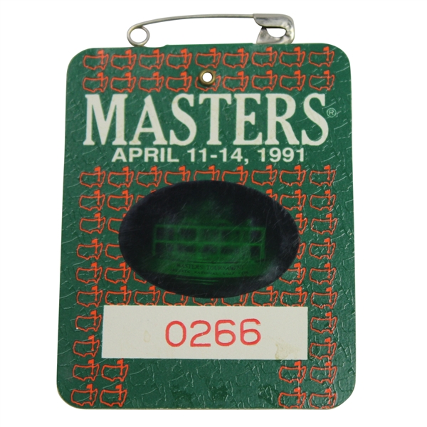 Lot of Three Masters Badges - 1987, 1988, & 1991