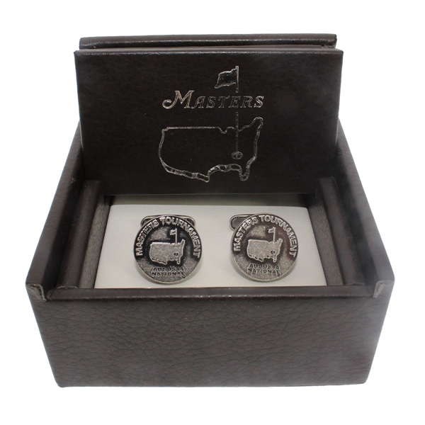 Undated Augusta National Masters Logo Cuff Links with Display Box