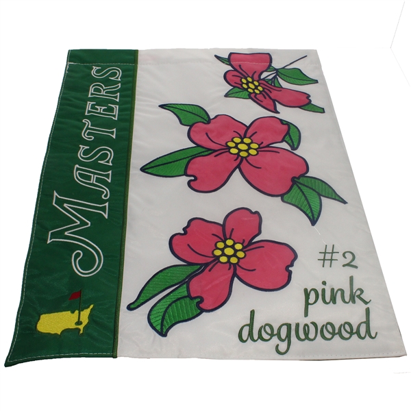  2016 Release! Masters Commemorative Pink Dogwood Undated Garden Flag - Hole #2