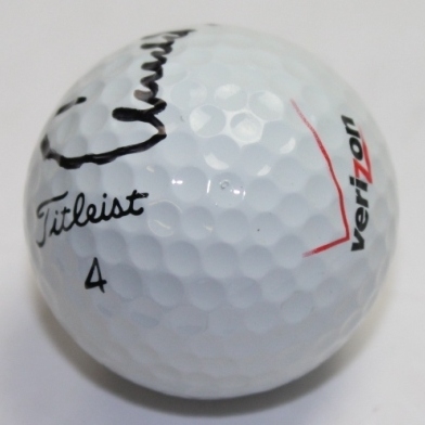 Arnold Palmer Signed Titleist Verizon Logo Golf Ball JSA COA