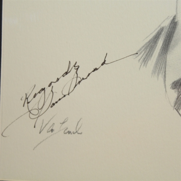 Sam Snead Signed Ltd Ed 99/100 Van Zant Drawing JSA COA