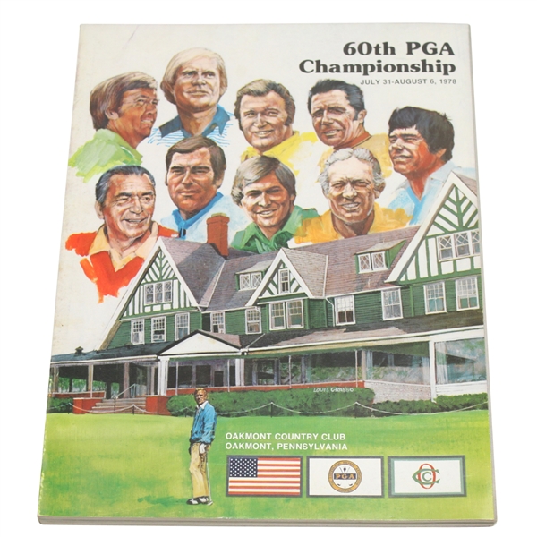 1978 PGA Championship at Oakmont CC Program - John Mahaffey Winner