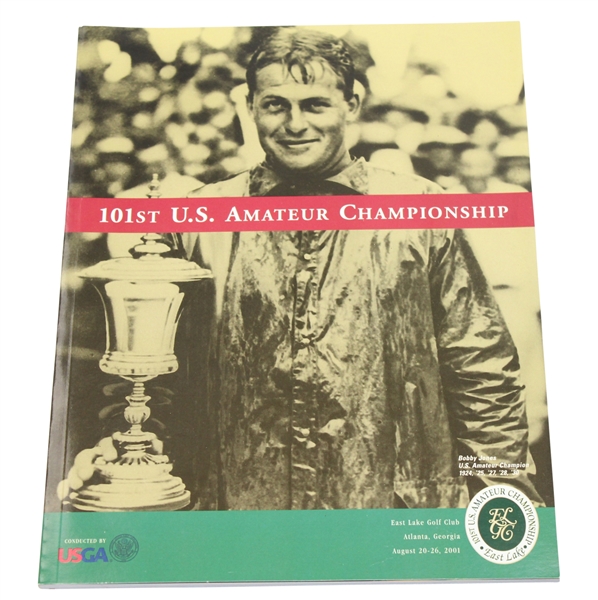 2001 US Amateur @ East Lake Golf Club Program - Bobby Jones Cover