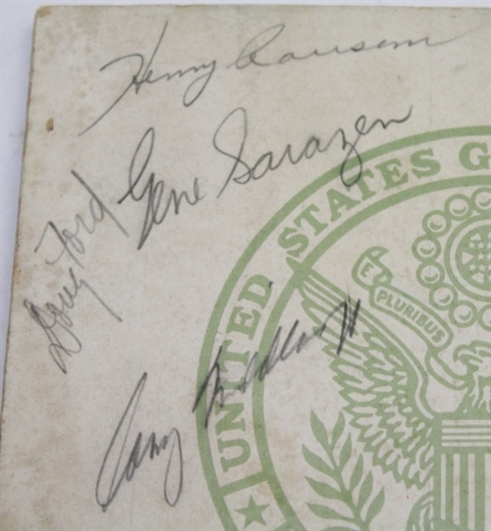 1957 US Open at Inverness Club Program Multi-Signed by Middlecoff, Palmer, Shute, and others JSA COA