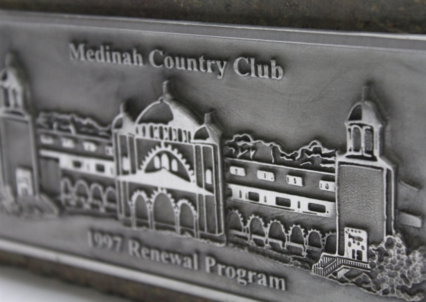 1997 Medinah Renewal Program Brick - Original from Medinah Clubhouse