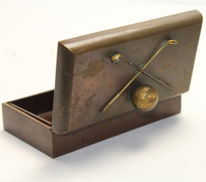 Jennings Bros. Bronze Cigarette Box - Circa 1910