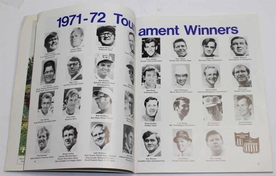 1972 Liggett & Myers Championship at Country Club of NC Program - Nicklaus Winner