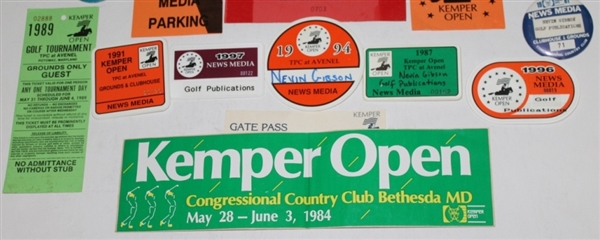 Lot of Misc. Items from Various Kemper Open Championships