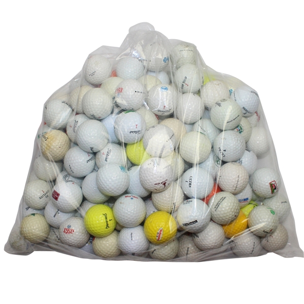 Lot of 150 Assorted Various Condition Logo Golf Balls