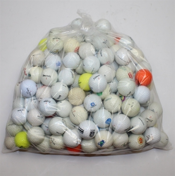 Lot of 150 Assorted Various Condition Logo Golf Balls