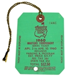 1960 Masters Tournament SERIES Badge #8446 - Palmers 2nd Masters Victory