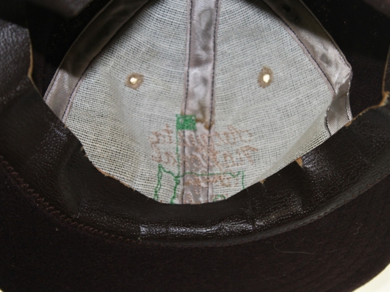 AUGUSTA  NATIONAL Members Vintage Wool Hat with Leather Band-Rare-(One of the Earliest Hats Known From Club)!