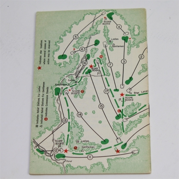 1955 Masters Spectator Guide - Cary Middlecoff Winner