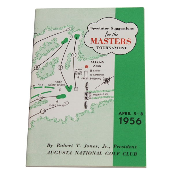 1956 Masters Spectator Guide - Jack Burke Jr. Winner