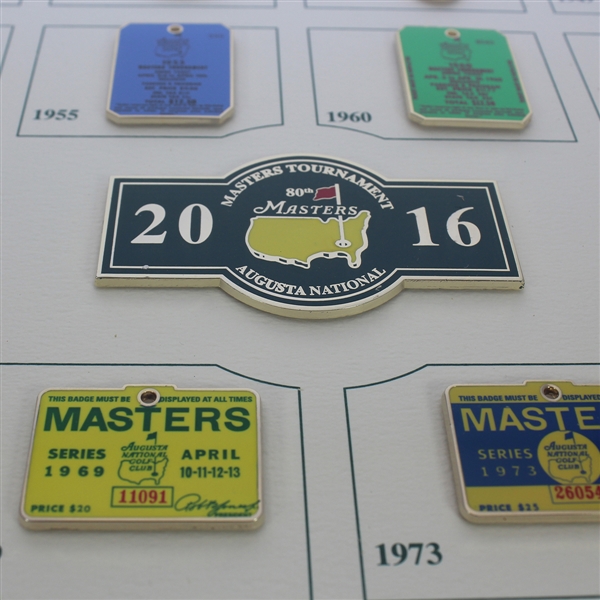Masters 2016 Commemorative Pin Set - Vintage Masters Badge Theme-Limited to 350 Issued