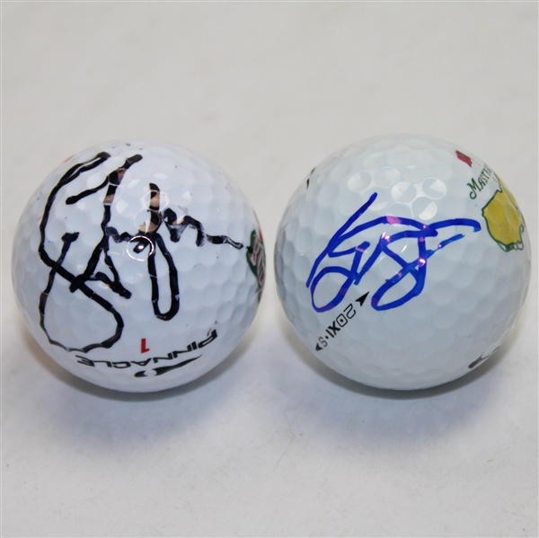 Keegan Bradley (Masters) & Jason Dufner Signed Golf Balls JSA COA