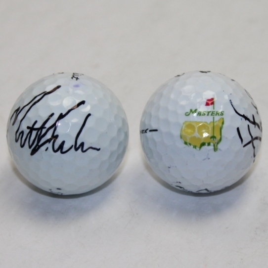 Steve Stricker & Matt Kuchar Signed Golf Balls JSA COA