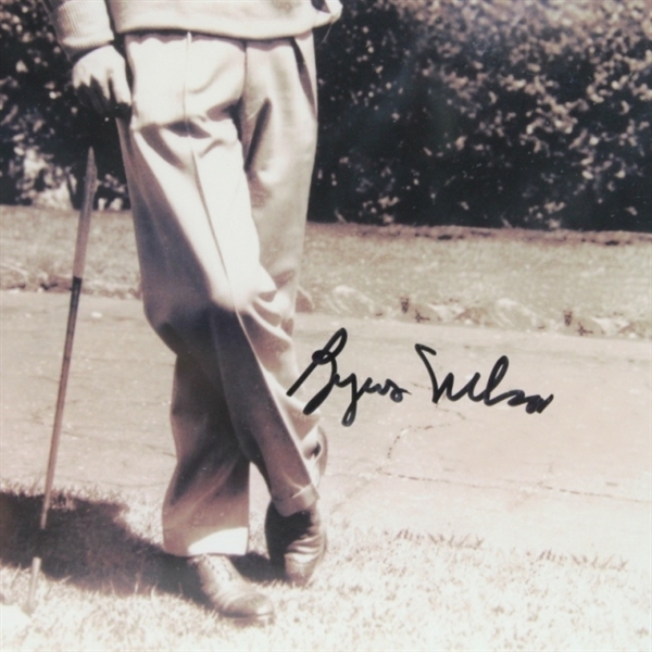 Byron Nelson Signed 8x10 Photo w/ Two Masters Cards - Framed JSA COA
