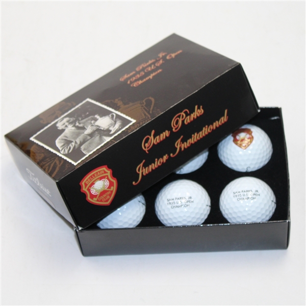 Commemorative Sam Parks Jr. 1935 US Open Champion Logo Golf Balls
