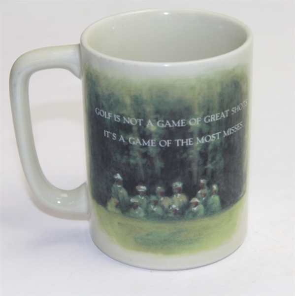 Lot of 6 Otagiri 'Golf Is Not A Game of Great Shots' Commemorative Coffee Mugs