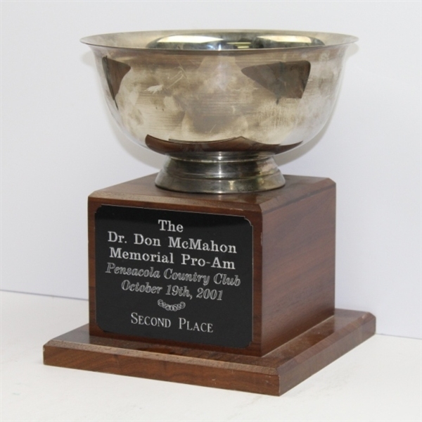 2001 Dr. Don McMahon Memorial Pro-Am 2nd Place Trophy