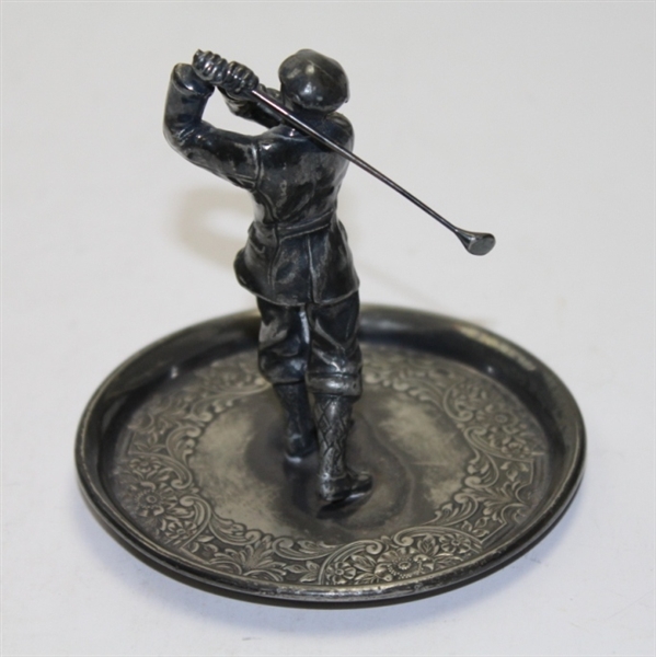 Wilcox International Mounted Golfer in Dish - Post-Swing