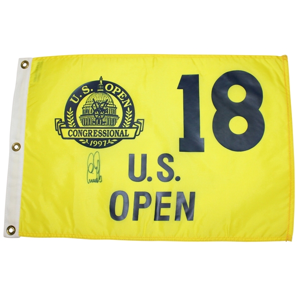 Ernie Els Signed 1997 US Open Championship at Congressional Flag JSA ALOA
