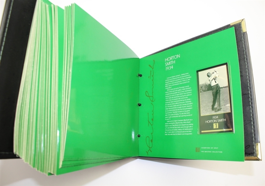 Original 'Champions of Golf' Masters Collection Golf Cards in Binder