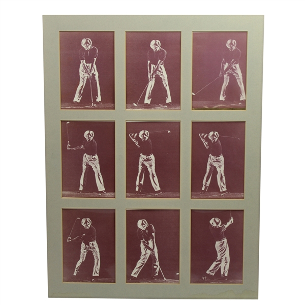 Lot Detail Matting Of Nine Ben Hogan Swing Sequence Photos