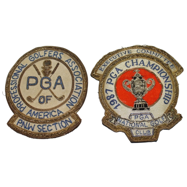 Two Crest Patches - 1987 PGA Championship & PGA P.N.W. Section