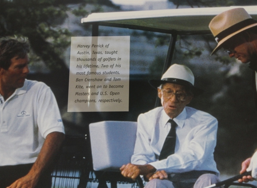 PGA Tour Professional Commemorative Poster - Harvey Penick - Crenshaw & Kite