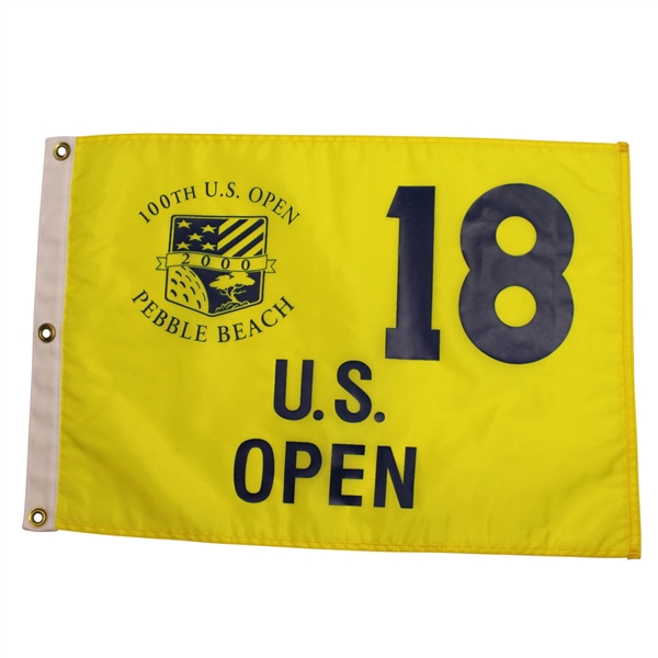 2000 & 2002 US Open Championship Flags - Pebble and Bethpage - Tiger Wins