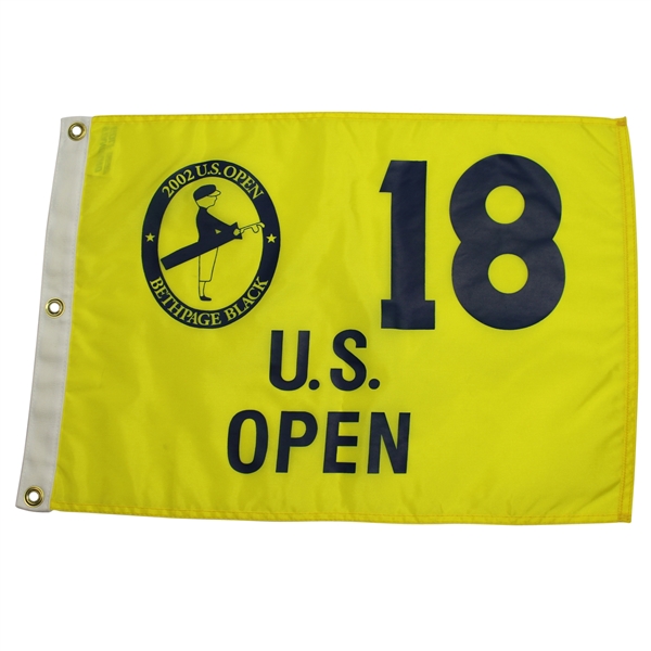 2000 & 2002 US Open Championship Flags - Pebble and Bethpage - Tiger Wins