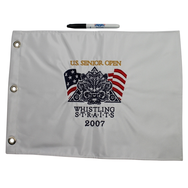 2007 US Senior Open Championship at Whistling Straits Embroidered Flag - Brad Bryant Winner