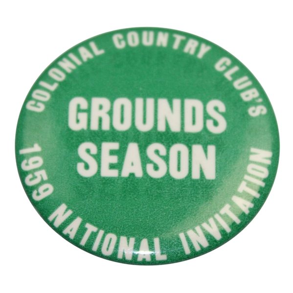 1959 National Invitation at Colonial C.C. Grounds Pass - Ben Hogan Winner