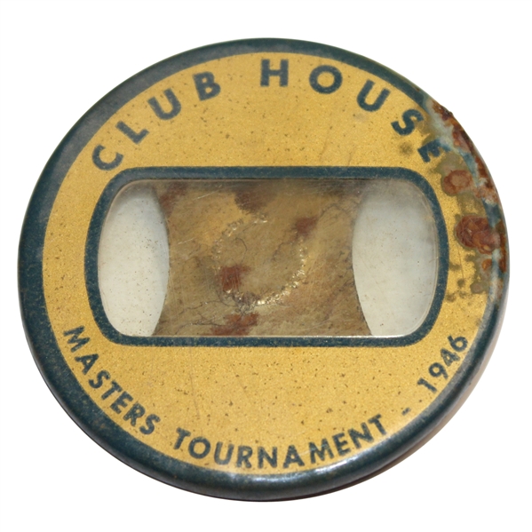 1946 Masters Tournament Clubhouse Badge