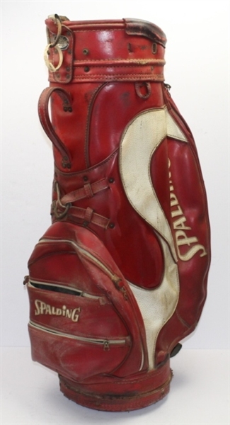 Ralph Hutchison Personal Spalding Red/White Golf Bag