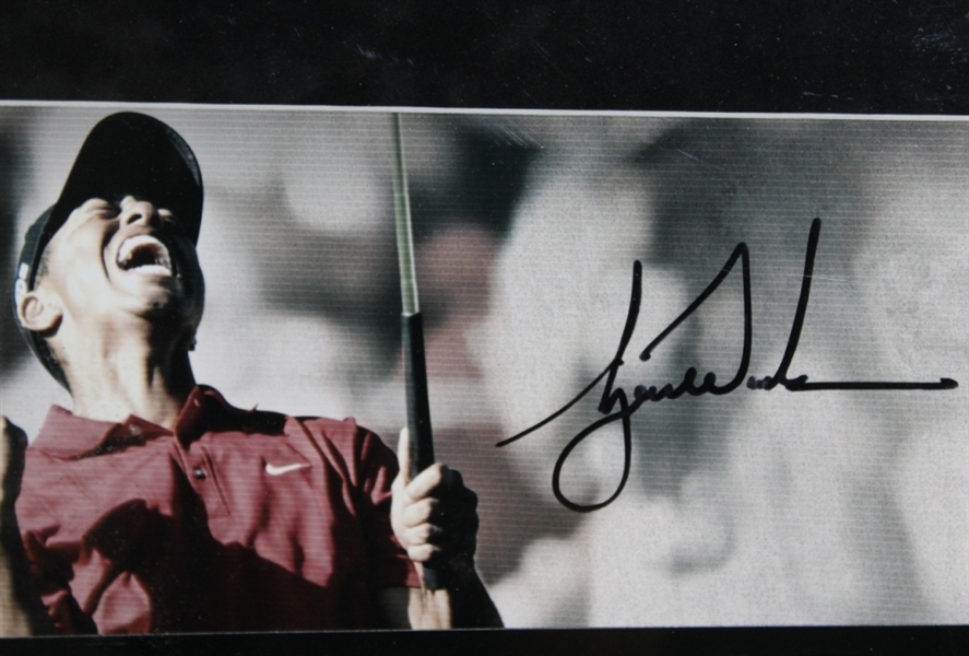 2008 UDA US Open Tiger Woods Signed Film Clip - Made Putt on 18 #SHO45839 - Framed