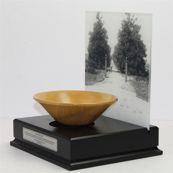 2012 Augusta Members Jamboree 'Magnolia Lane' Bowl with Mounted Picture - Scarcely Seen!