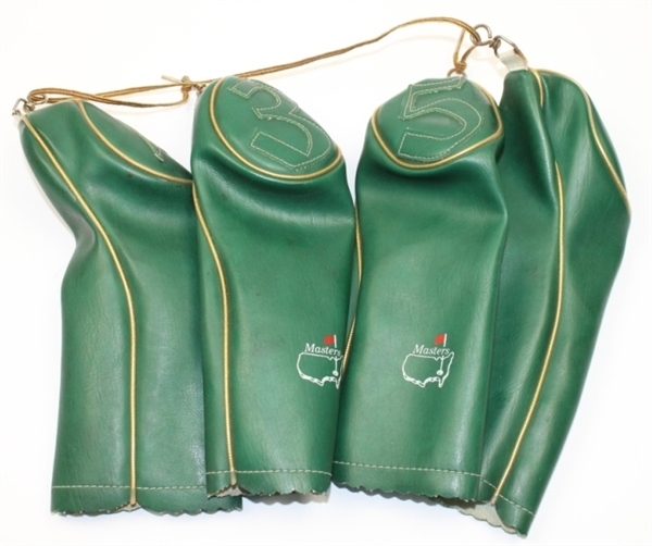 Four Vintage Masters & Augusta National Head Covers - 3,5, and Two Unmarked