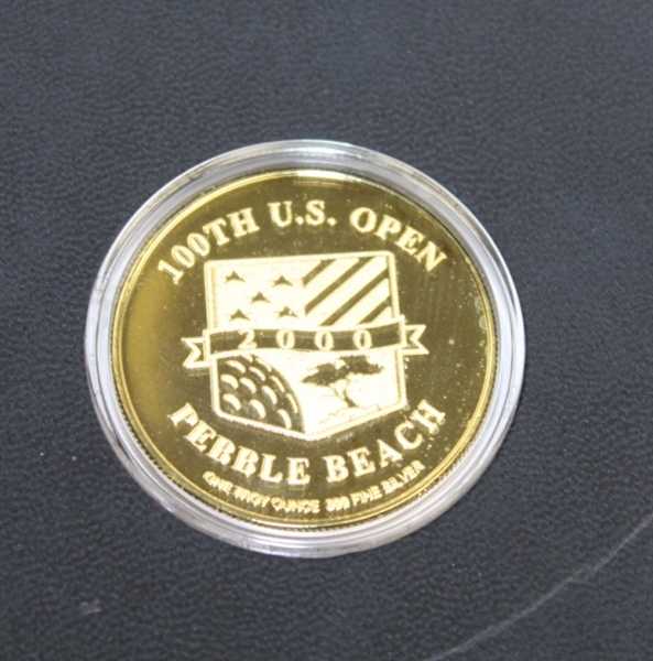 2000 US Open at Pebble Beach Commemorative 1 Troy Ounce Fine Silver Coin