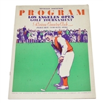 1930 Los Angeles Open Tournament at Riviera CC Program - Denny Shute Winner