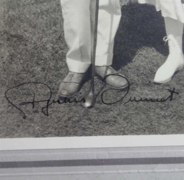 Francis Ouimet Signed Original George PIETZCKER PHOTO of Ouimet & Wife JSA ALOA