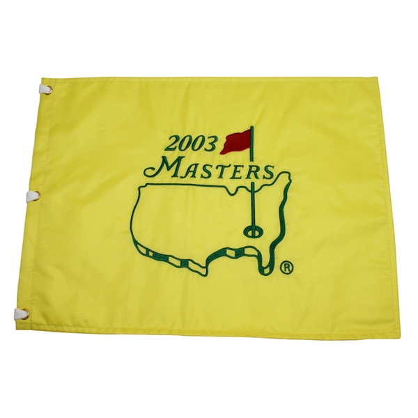 2003 Masters Embroidered Flag - Mike Weir Winner