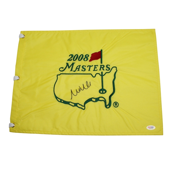 Mike Weir Signed 2008 Masters Embroidered Flag PSA/DNA #M54319